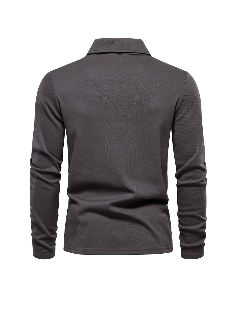 TAVIO - Long-Sleeve Polo Shirt