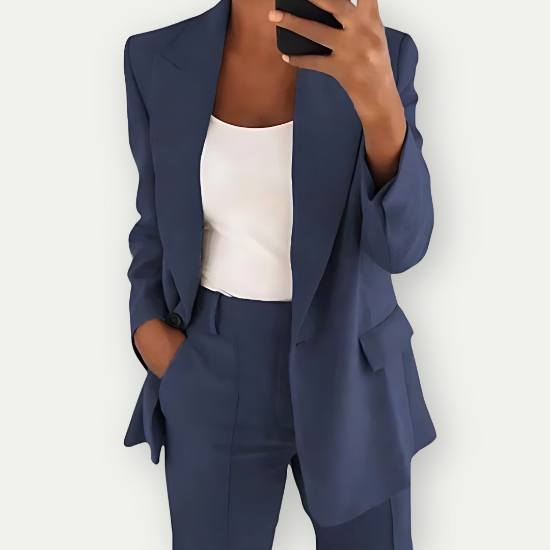 LEYLA - Plain Women's Blazer Set