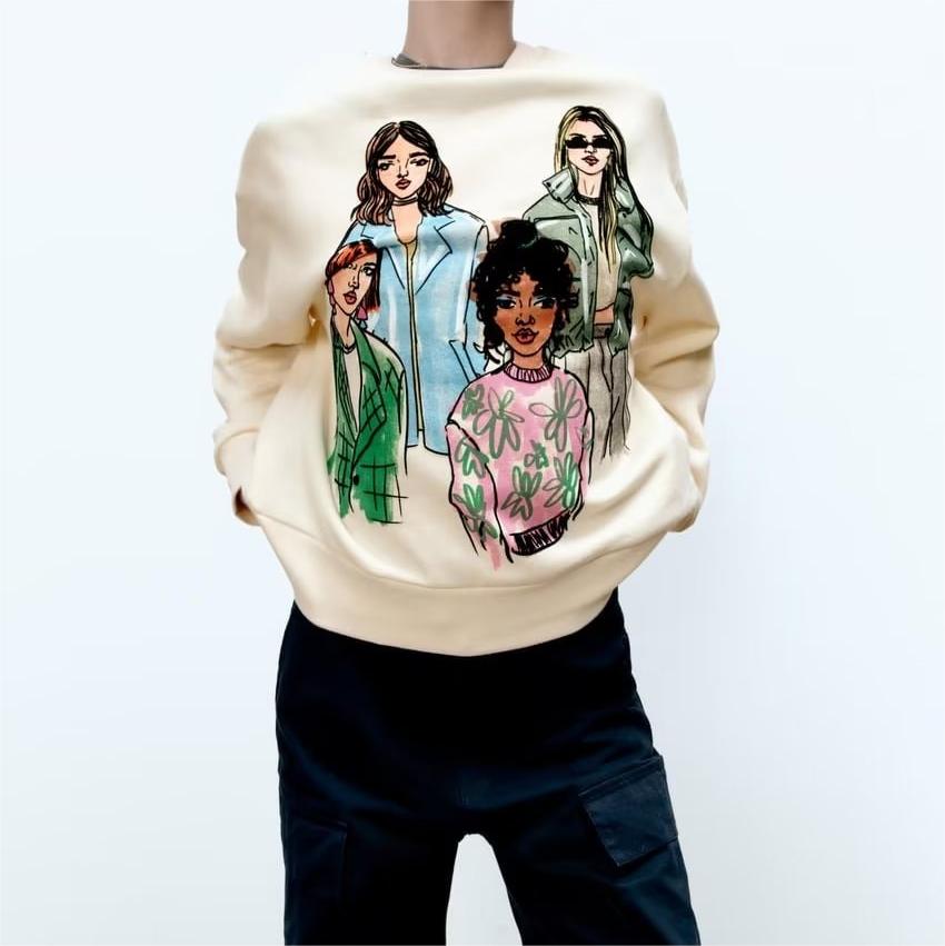 RAYNE -  Illustrated Crewneck Sweatshirt