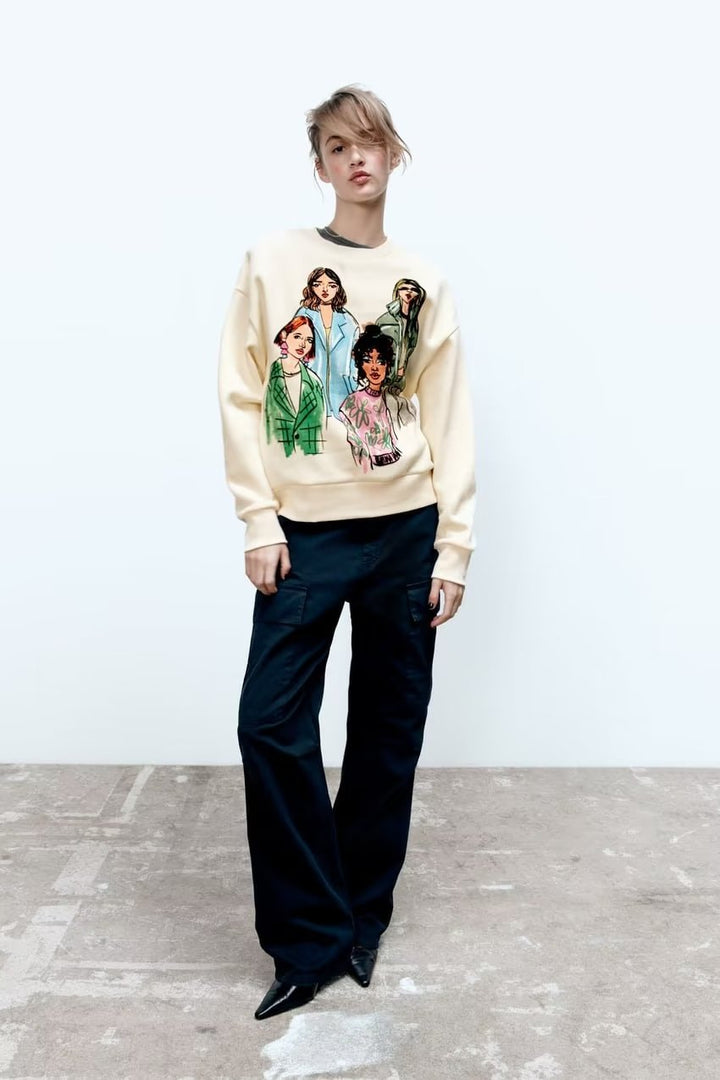 RAYNE -  Illustrated Crewneck Sweatshirt