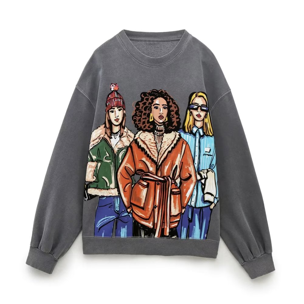 ELARA - Illustrated Crewneck Sweatshirt