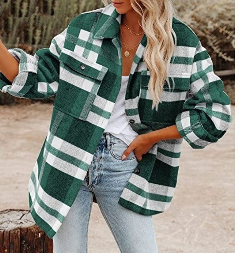 AKOSIA - Rustic Plaid Overshirt