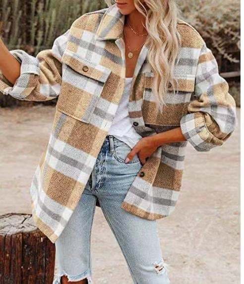 AKOSIA - Rustic Plaid Overshirt