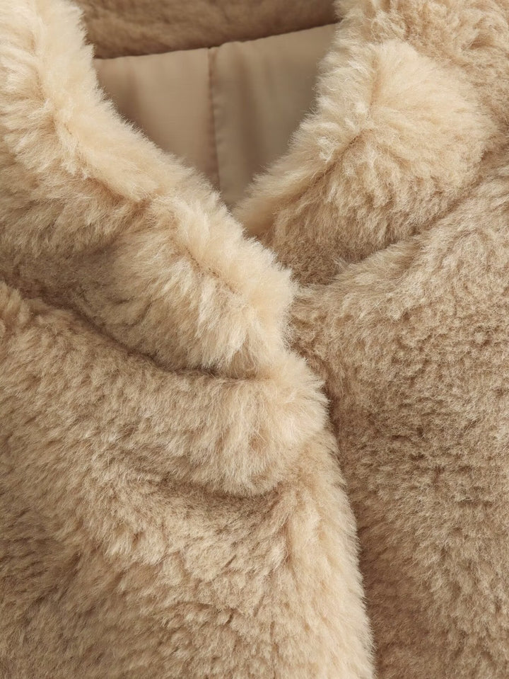 COSMA - Soft Oversized Teddy Bear Fleece Jacket