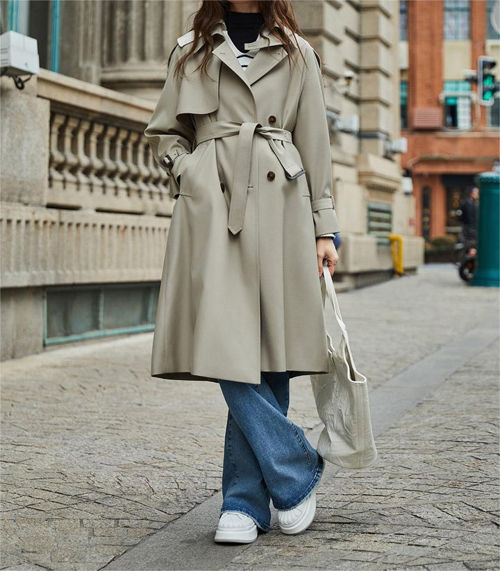 ZAREEN - Classic Belted Trench Coat