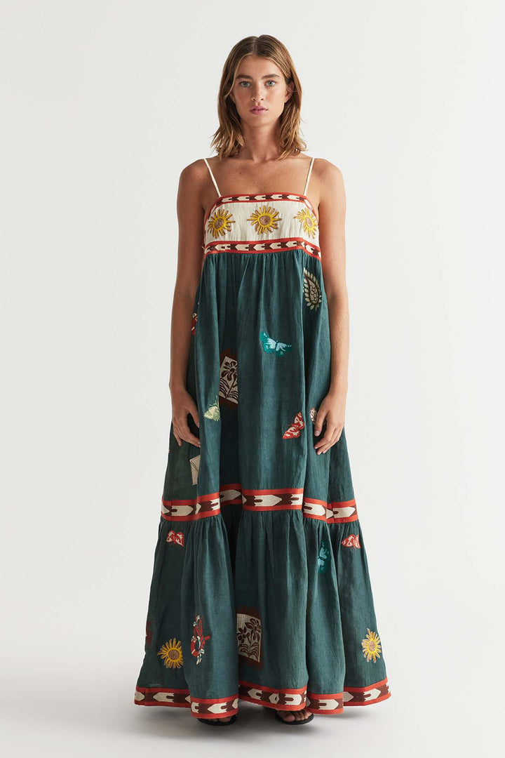 ARABELLA - Bohemian Floral Maxi Dress