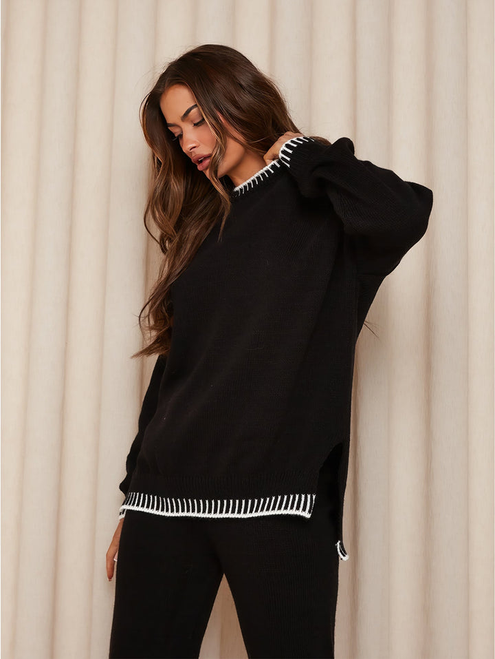 ORSIN - Cozy Knit Two-Piece Lounge Set