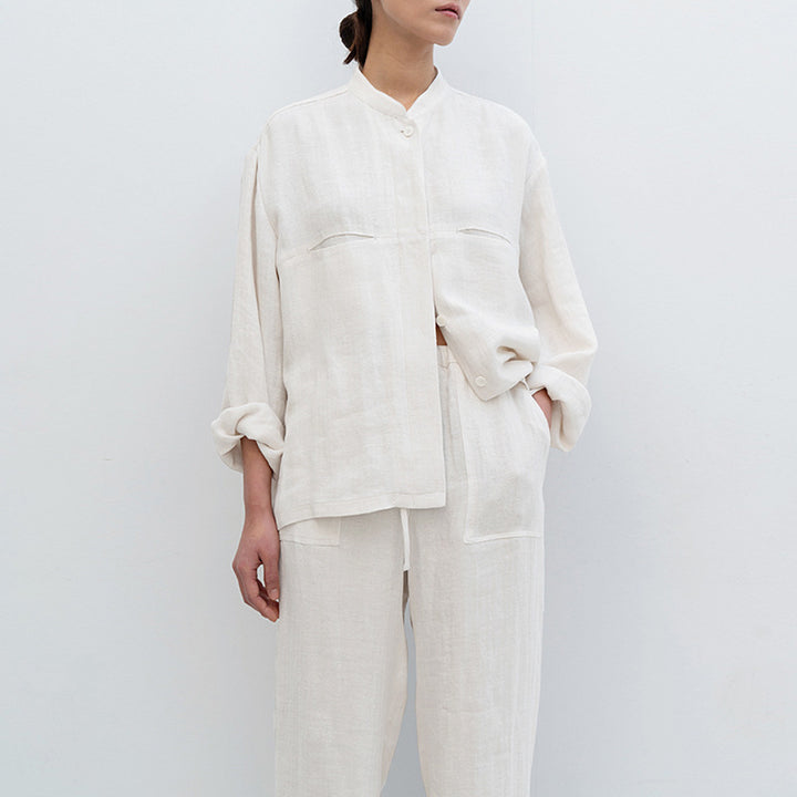 SAND - Linen Oversized Shirt