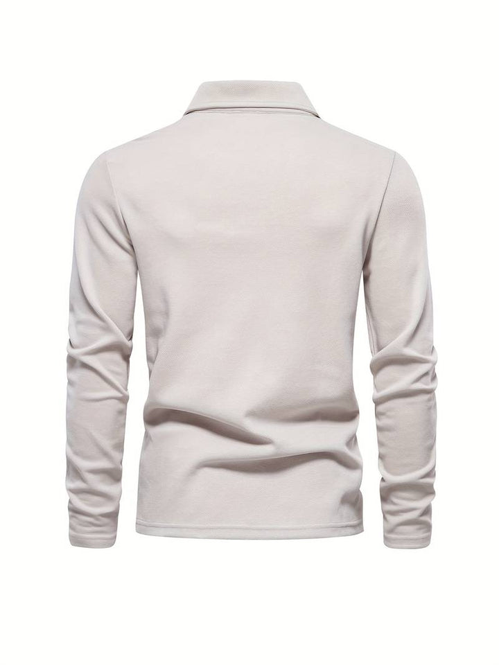 TAVIO - Long-Sleeve Polo Shirt