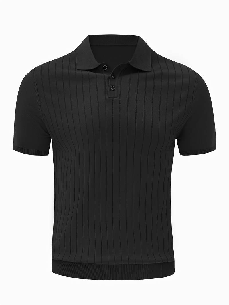 DECLAN - Ribbed Polo Shirt