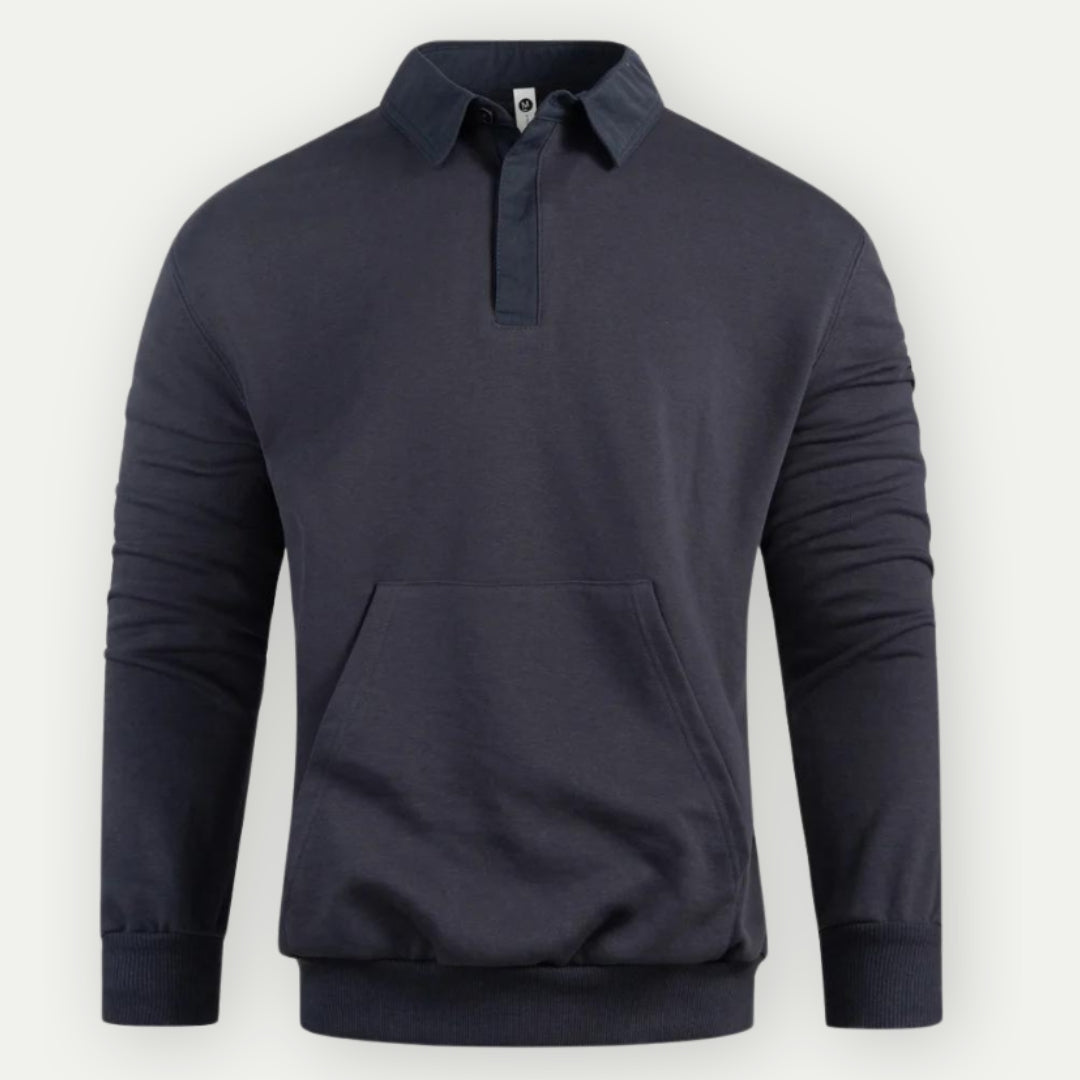 JACKS - Classic Collared Pullover Sweatshirt