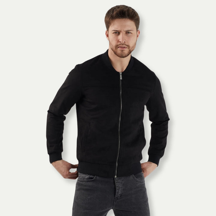 LEONTI - Men's Suede Bomber Jacket