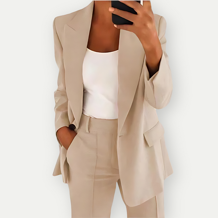 LEYLA - Plain Women's Blazer Set