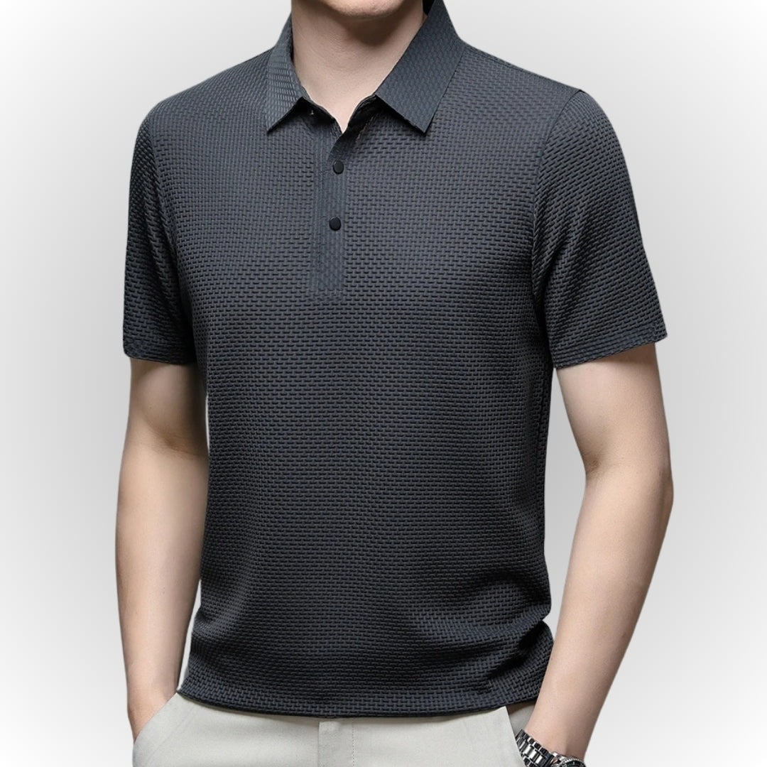 AARON - Luxury Textured Men's Polo-Shirt