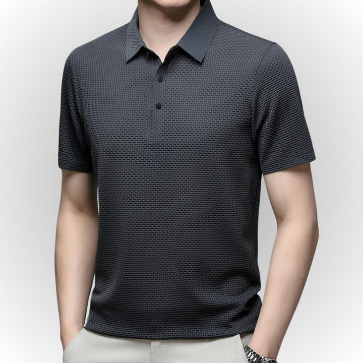 AARON - Luxury Textured Men's Polo-Shirt