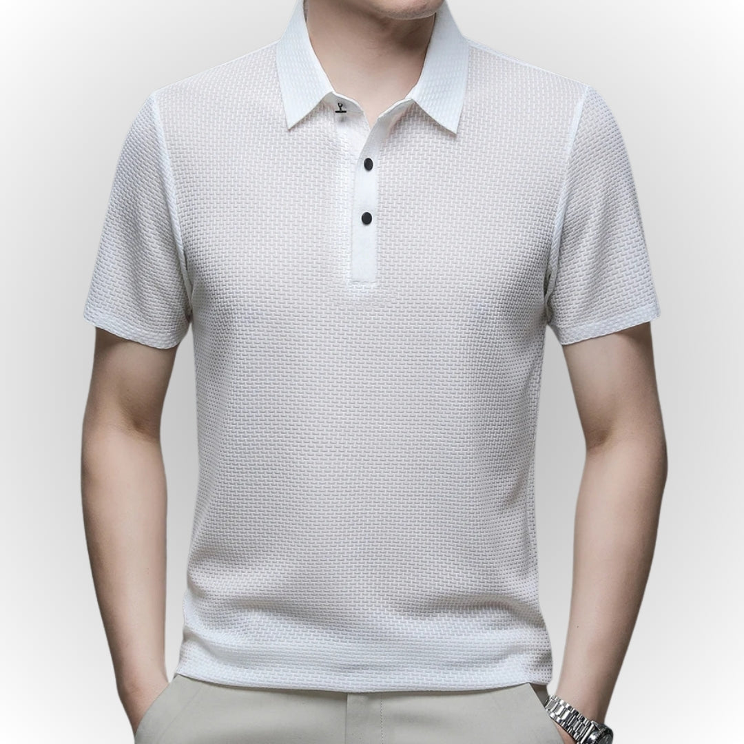 AARON - Luxury Textured Men's Polo-Shirt