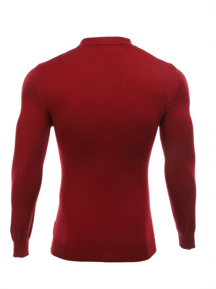 TYLER - Zippered Polo Sweater