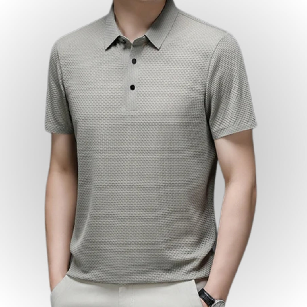 AARON - Luxury Textured Men's Polo-Shirt