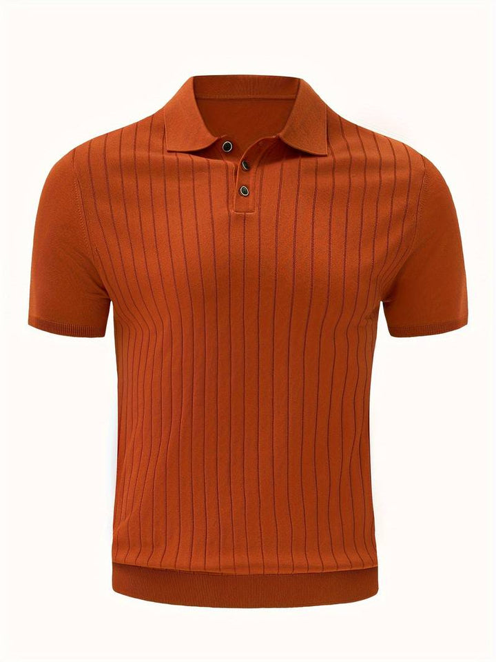 DECLAN - Ribbed Polo Shirt