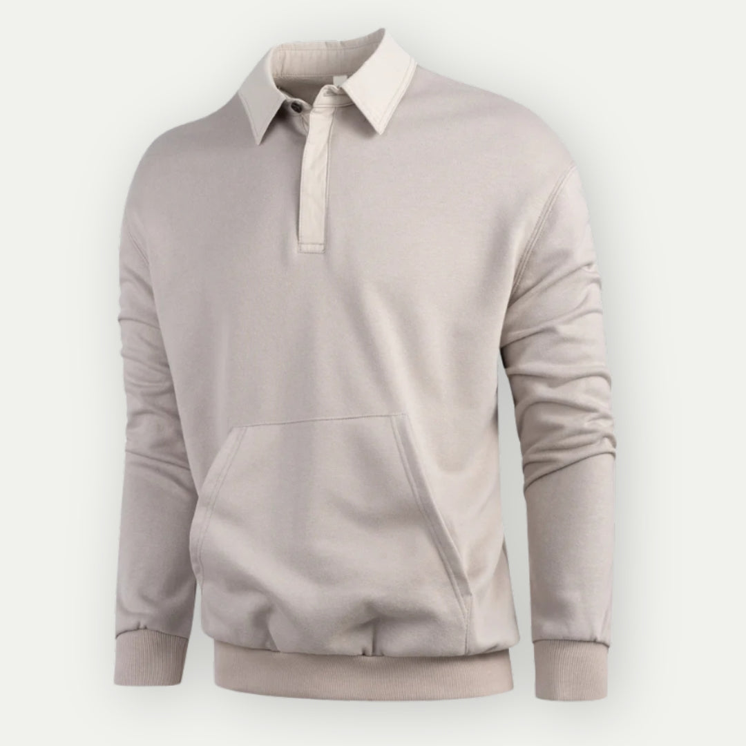 JACKS - Classic Collared Pullover Sweatshirt