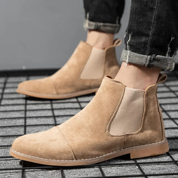 NELSON - Men's Classic Vegan Suede Chelsea Boots