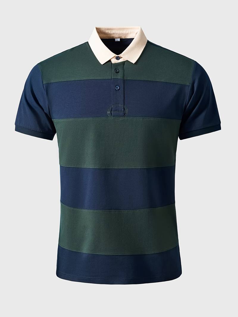 DREW - Striped Nautical Polo Shirt