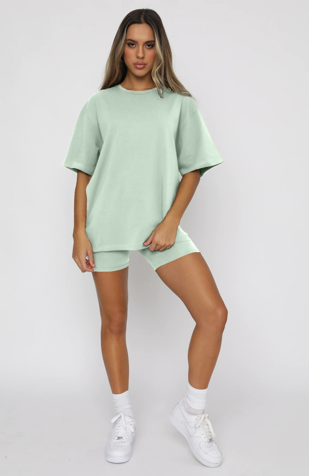 EVERLY - Casual Oversized T-Shirt Set