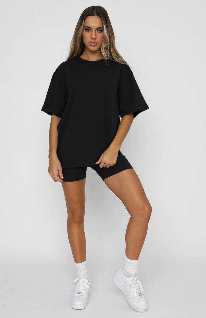 EVERLY - Casual Oversized T-Shirt Set