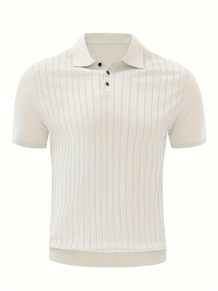 DECLAN - Ribbed Polo Shirt