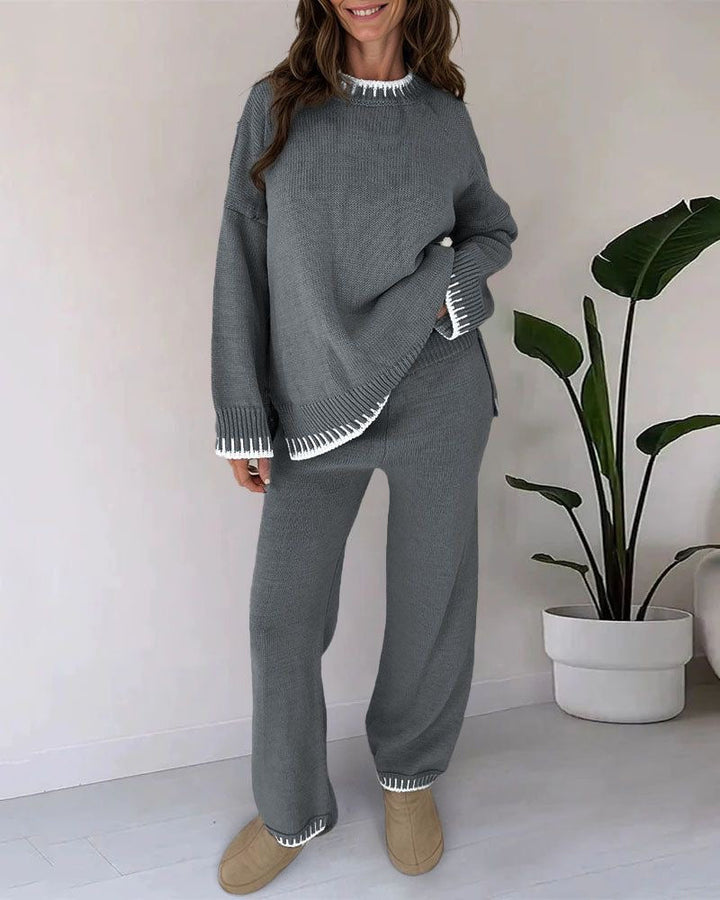 ORSIN - Cozy Knit Two-Piece Lounge Set