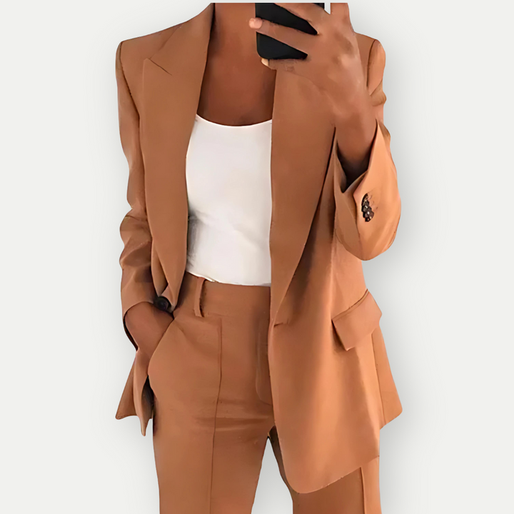 LEYLA - Plain Women's Blazer Set