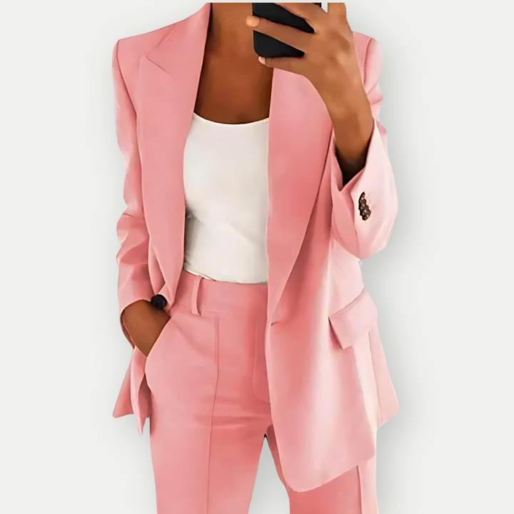 LEYLA - Plain Women's Blazer Set