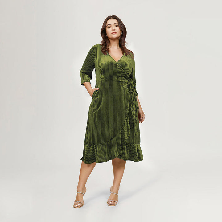 DAYO - Wrap Midi Dress