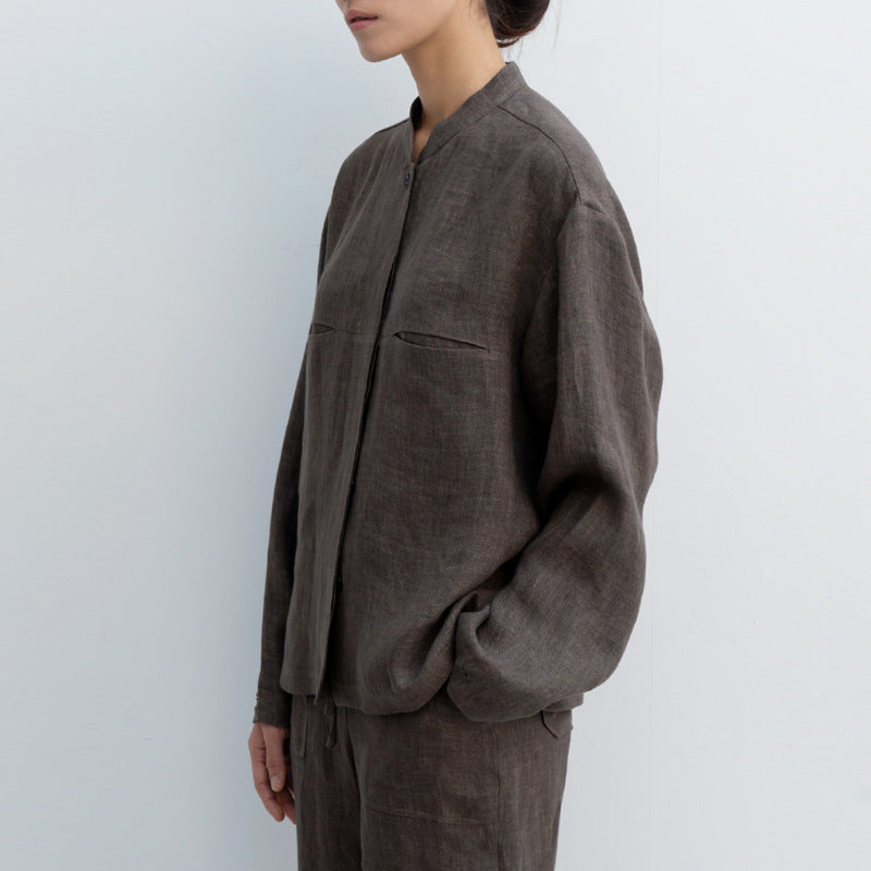 SAND - Linen Oversized Shirt