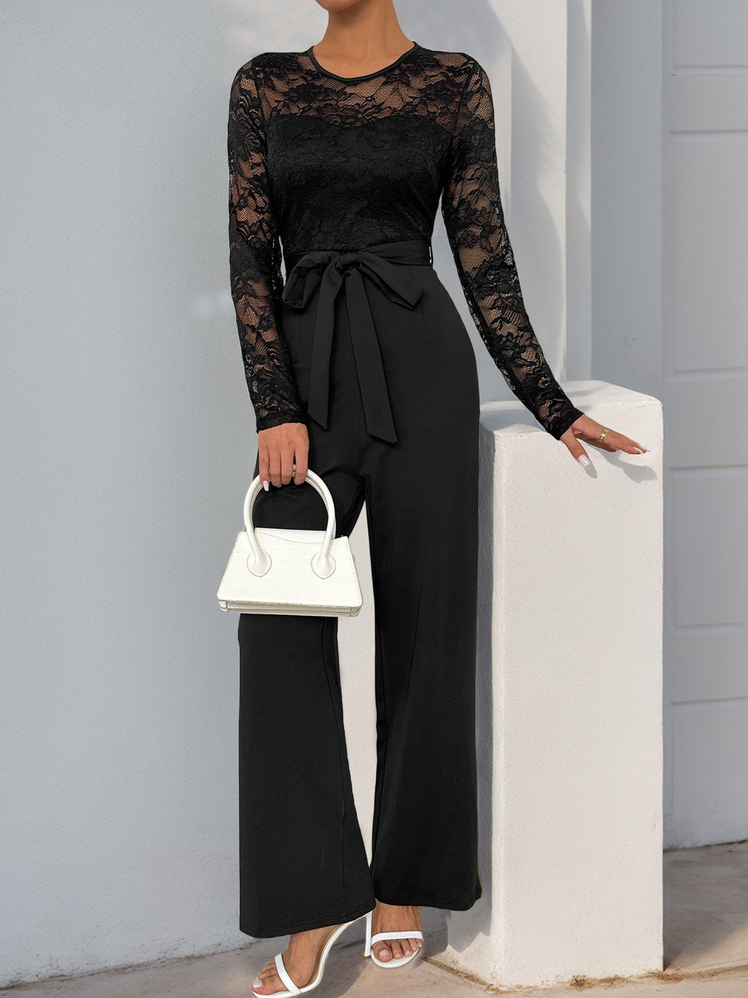 CALANTHE - Elegant Lace Jumpsuit