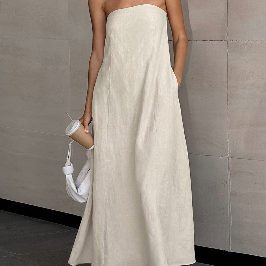 GAIDAA - Strapless Maxi Dress