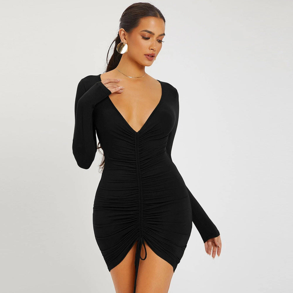 MAISIE - Ruched Bodycon Mini Dress