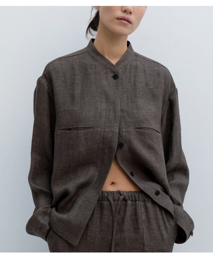 SAND - Linen Oversized Shirt