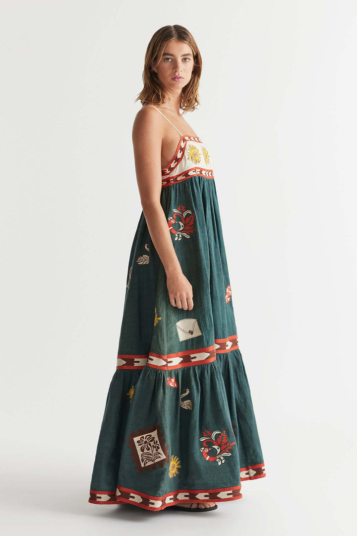 ARABELLA - Bohemian Floral Maxi Dress