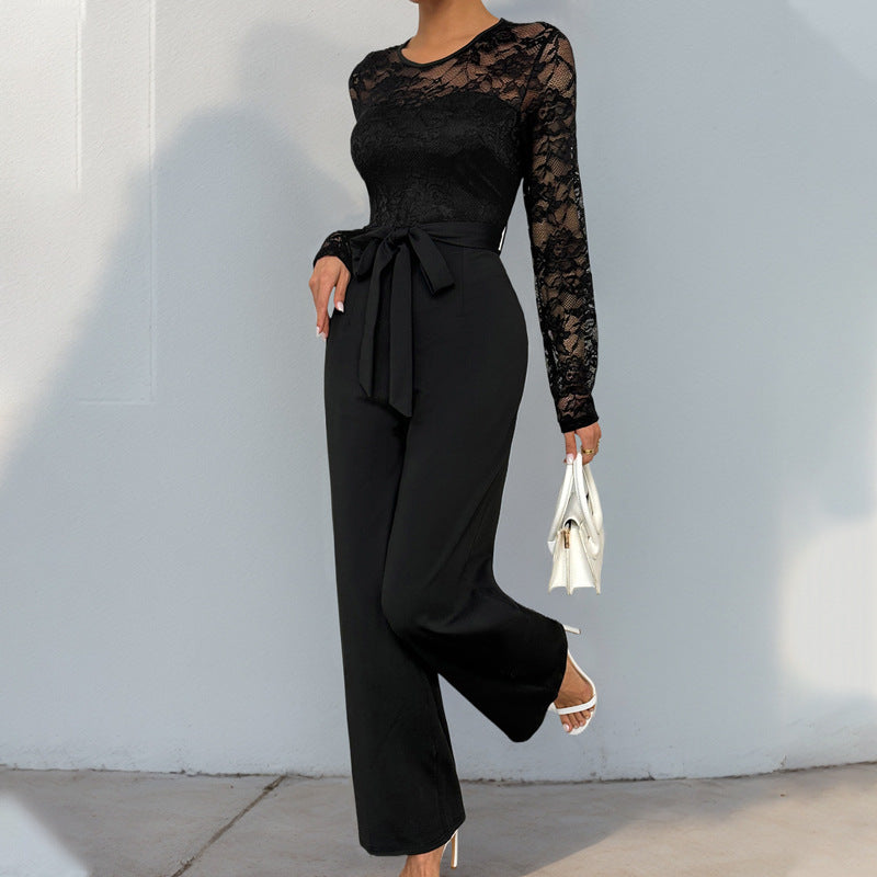 CALANTHE - Elegant Lace Jumpsuit