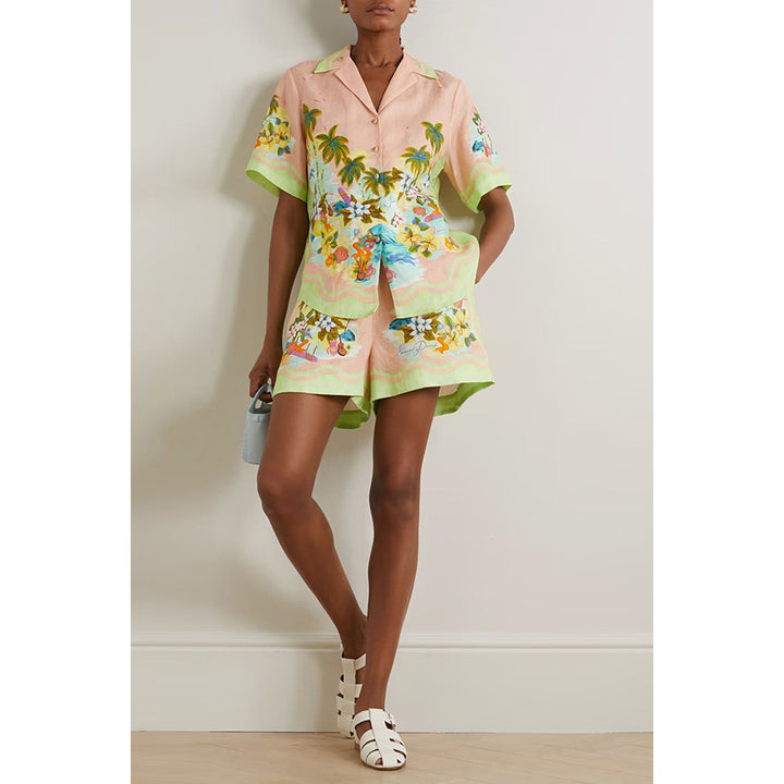 SIA - Tropical Print Two-Piece Set