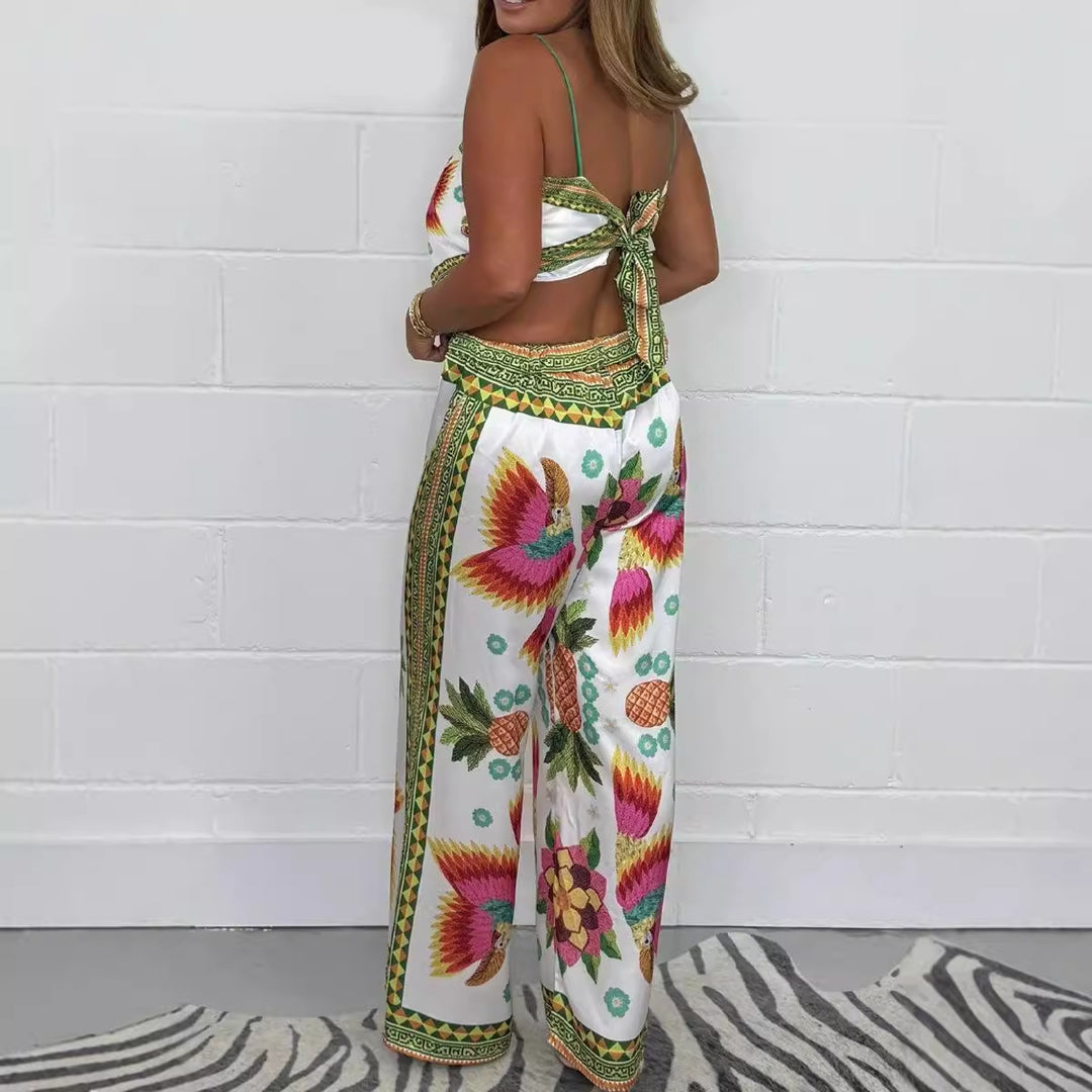 LIORA - Tropical Print Two-Piece Set