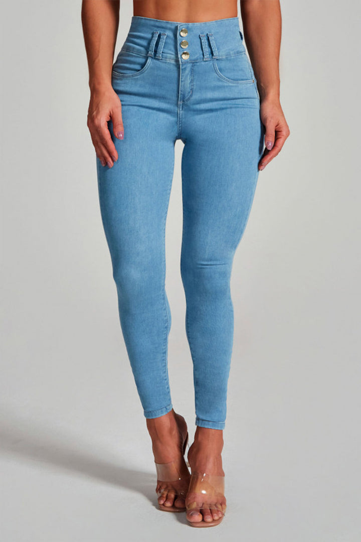 SUTTON - High-Waisted Skinny Jeans