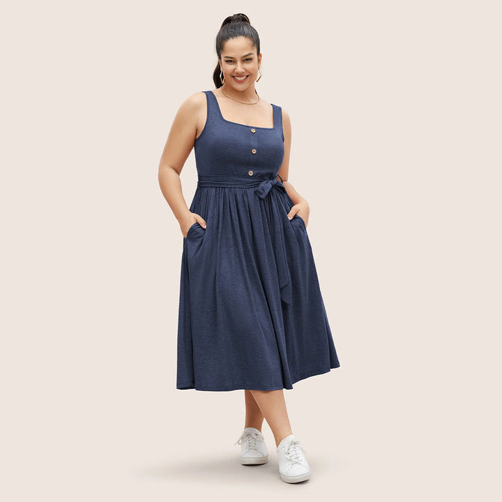 KAIYA - Sleeveless Midi Dress