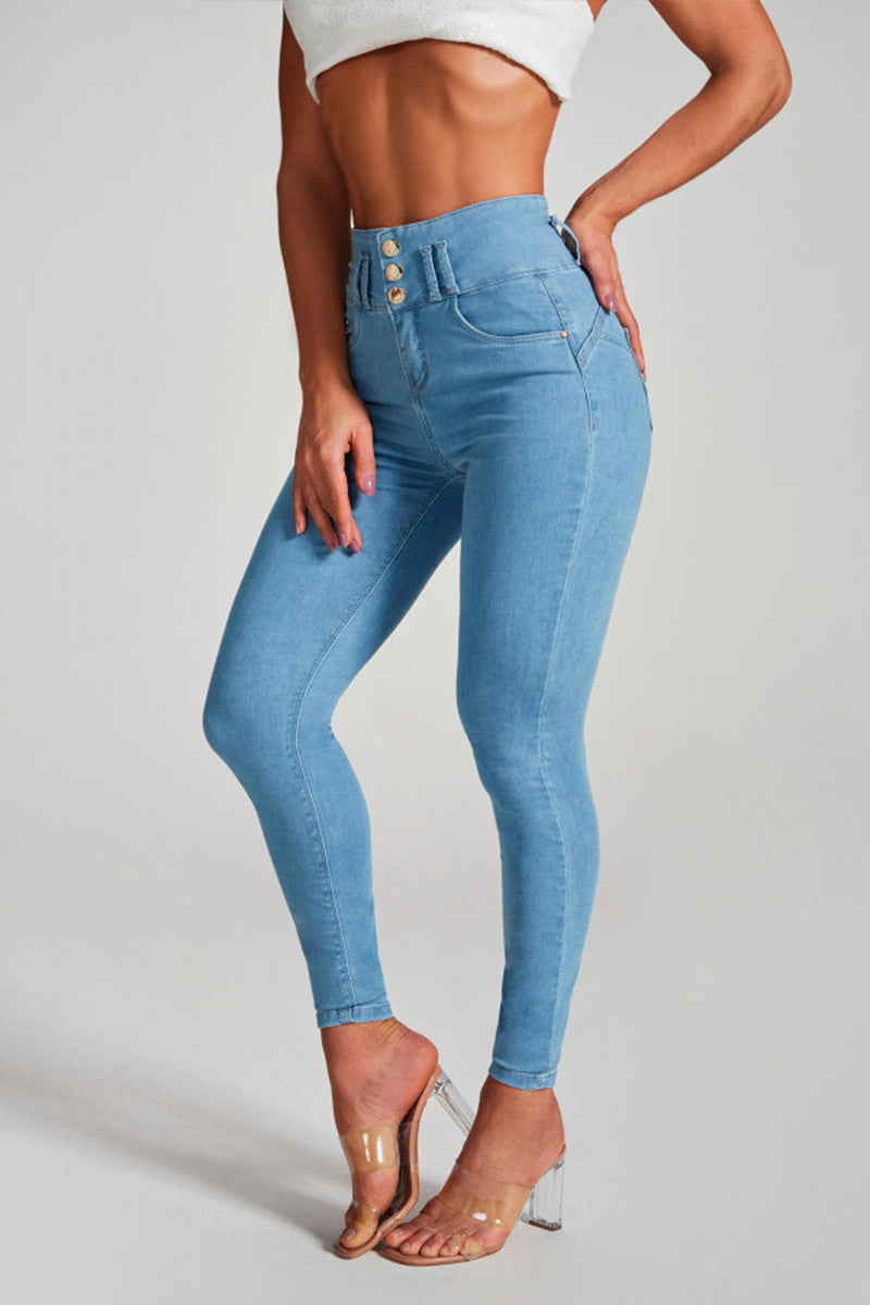 SUTTON - High-Waisted Skinny Jeans