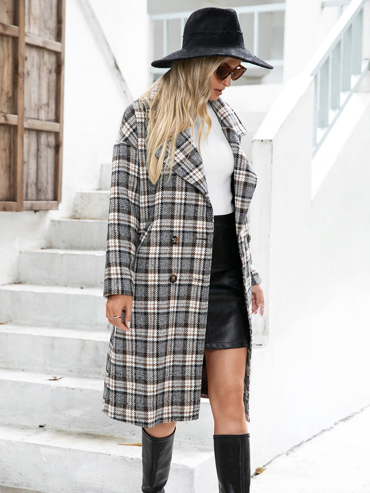 GIA - Plaid Longline Coat