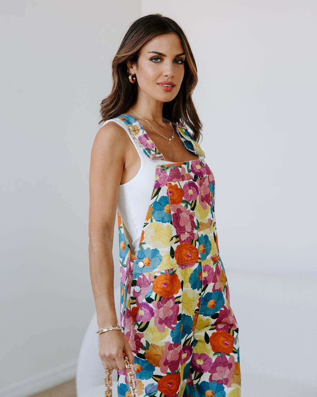 MEENA - Floral Sleeveless Jumpsuit