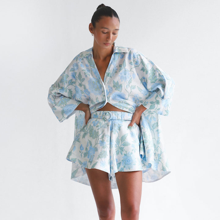 NARL - Floral Print Relaxed Shirt Set