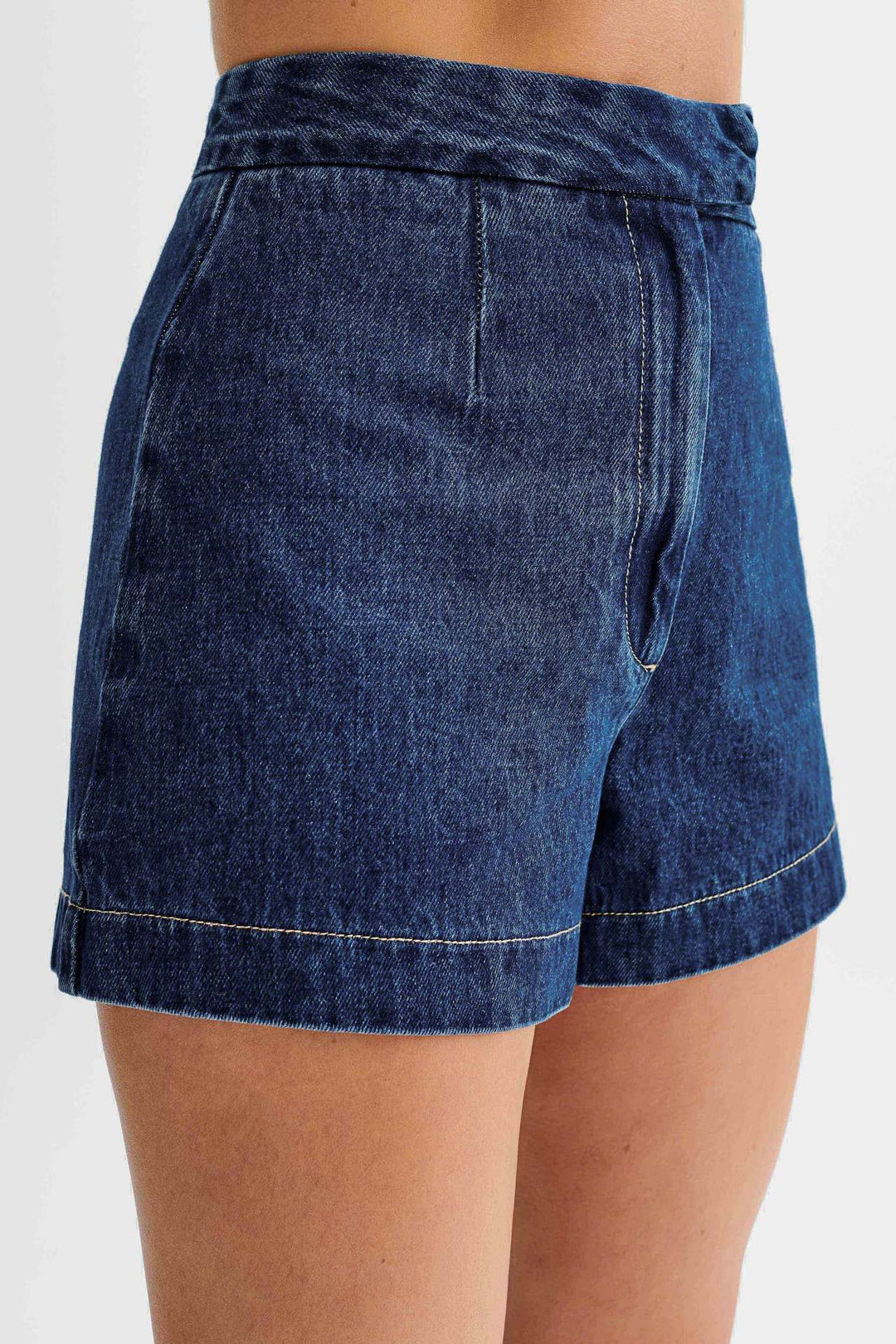 AKIVA - Denim Vest and Shorts Set