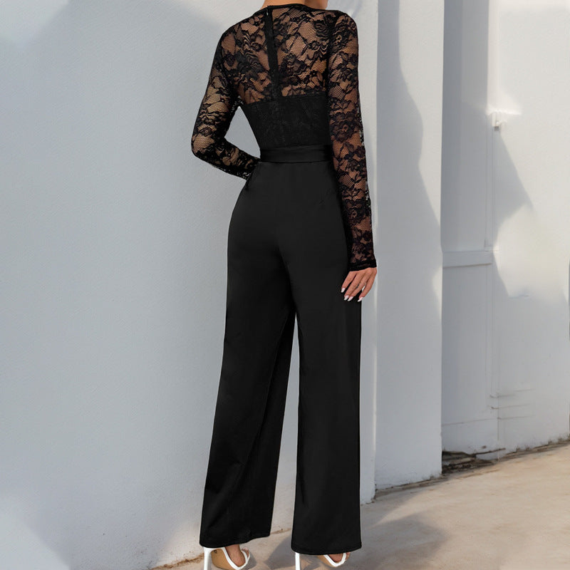 CALANTHE - Elegant Lace Jumpsuit